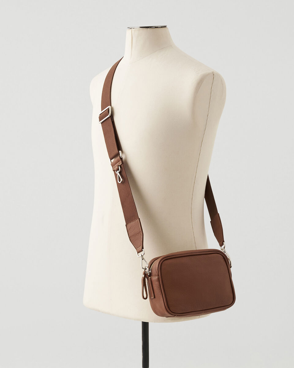 Petit sac à bandoulière Liberté en cuir Nuage