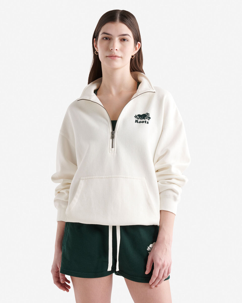 Organic Cooper Relaxed Half Zip Stein