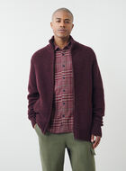 Blouson à glissière en laine