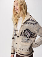 Cardigan-ch&acirc;le Cabane &agrave; motifs Fair Isle