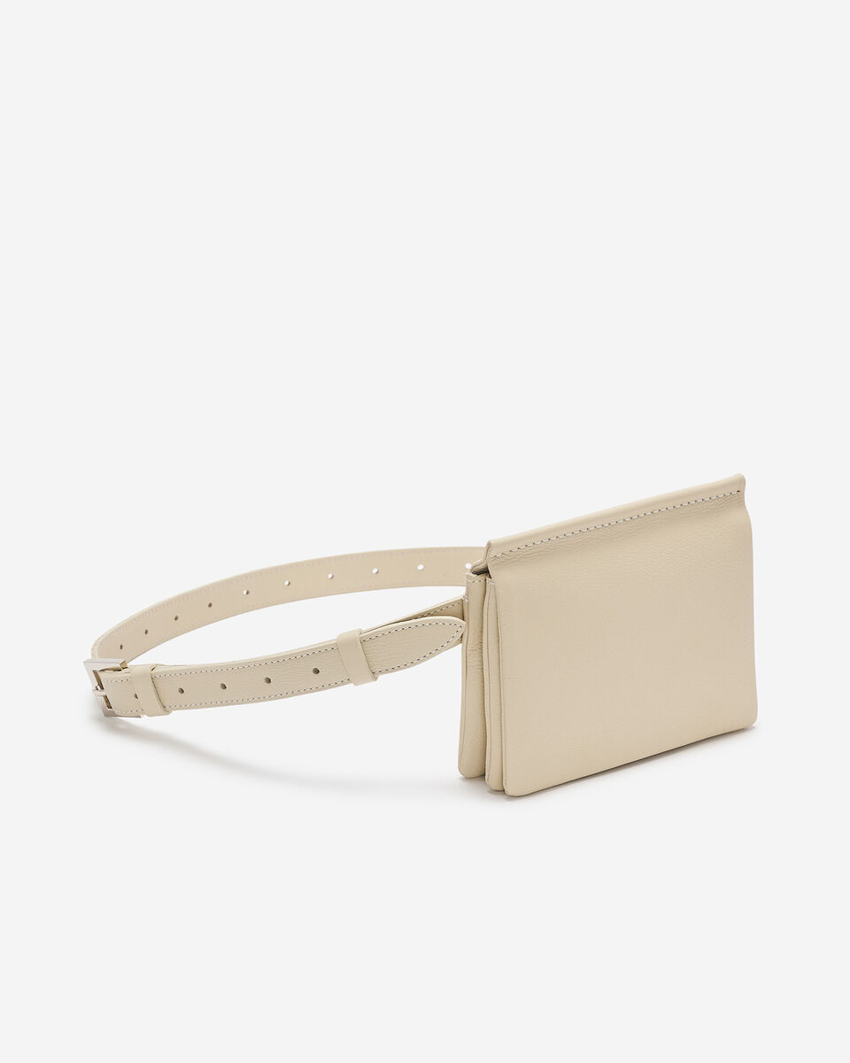 Sac-ceinture double en cuir Nuage