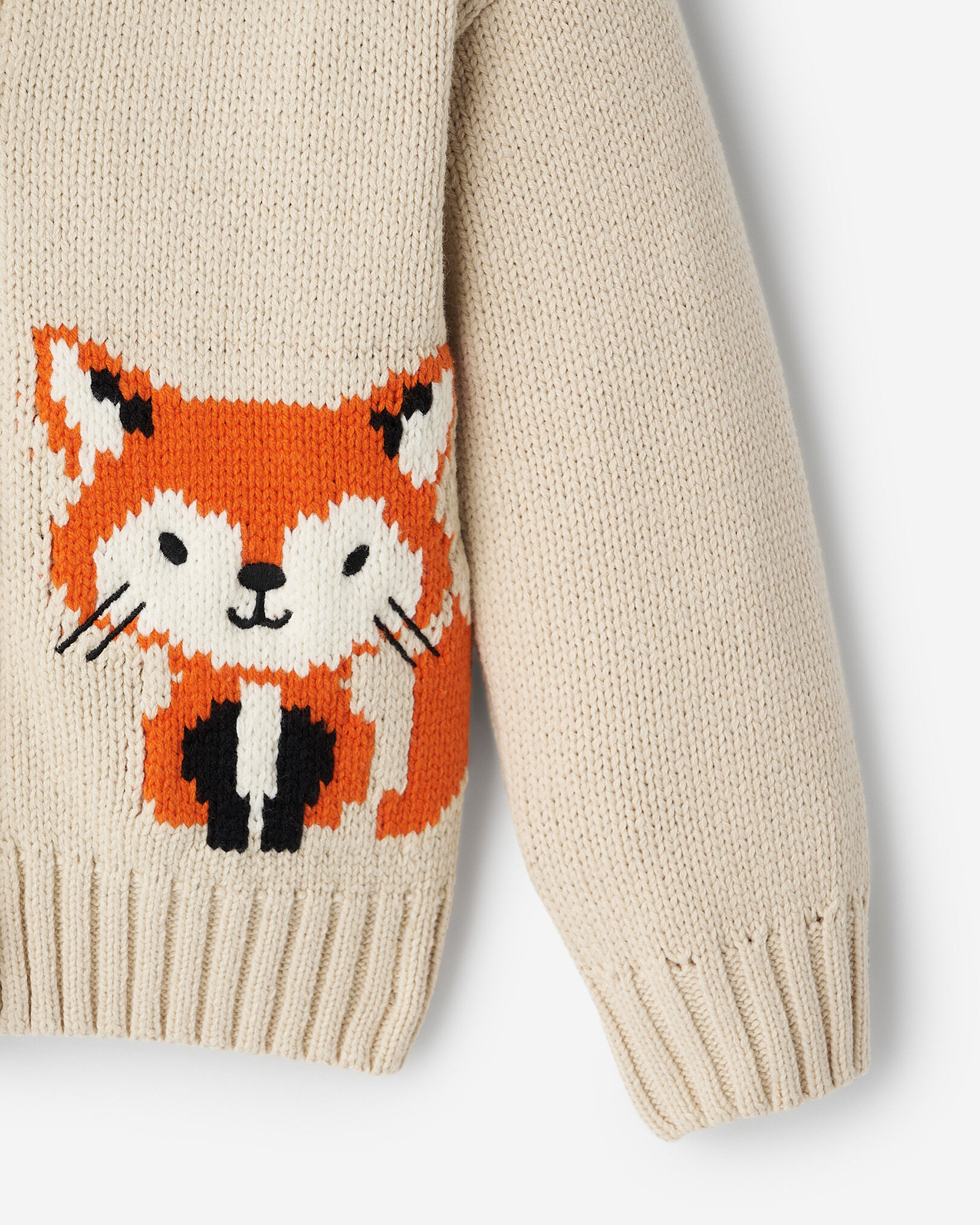 Toddler Snowy Fox Cardigan