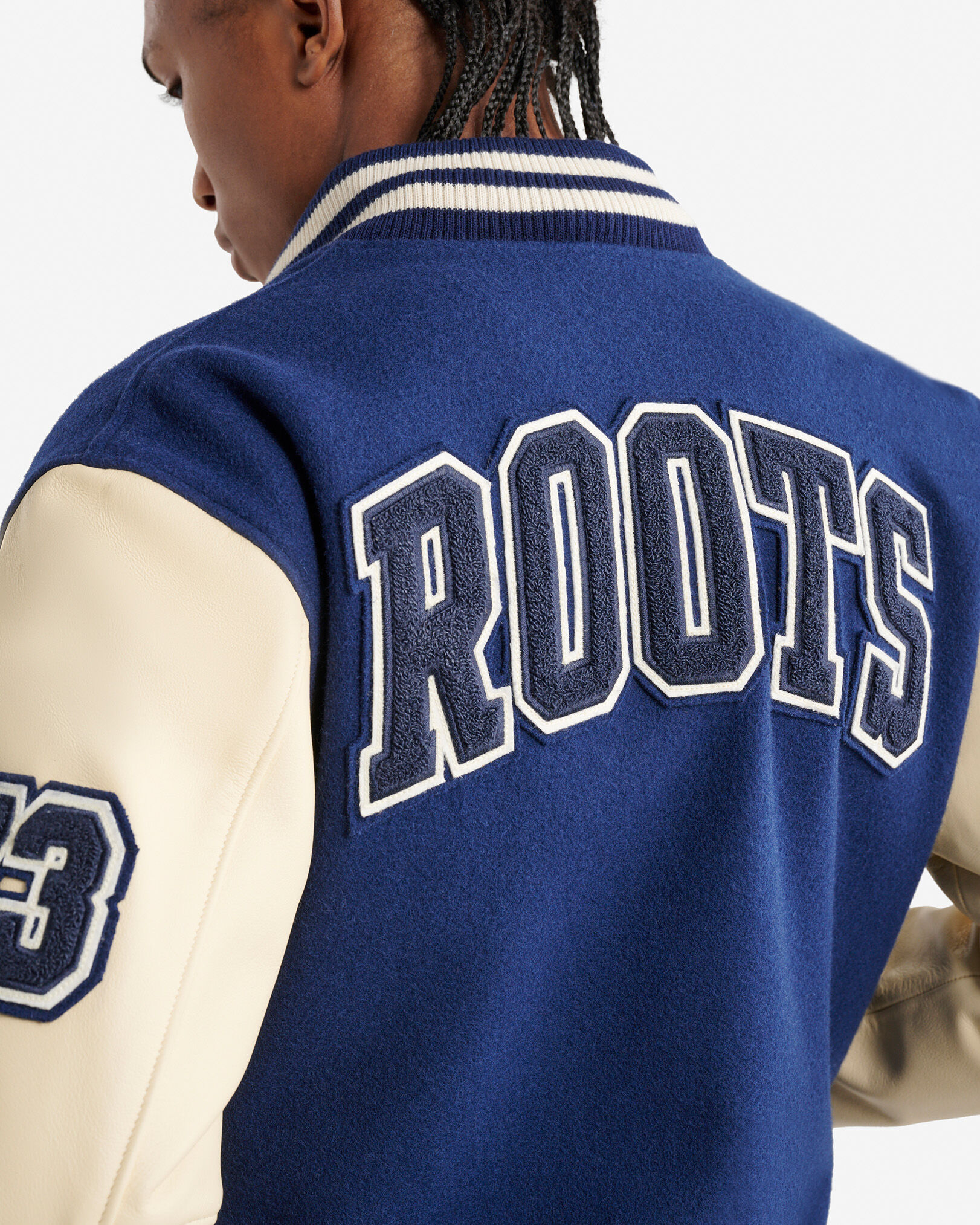 Blouson universitaire rétro pour homme