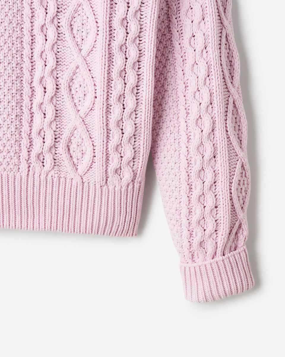 Cable Knit Quarter Zip Sweater