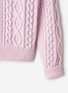 Cable Knit Quarter Zip Sweater