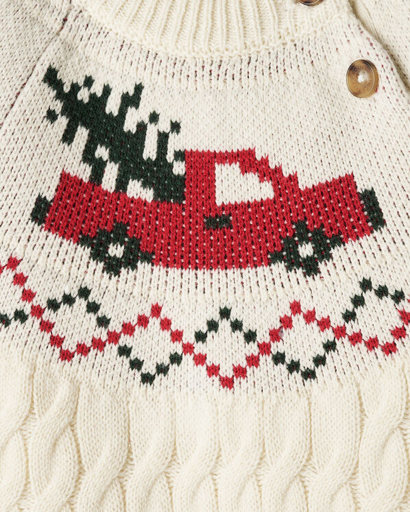 Baby Holiday Cable Sweater Crew