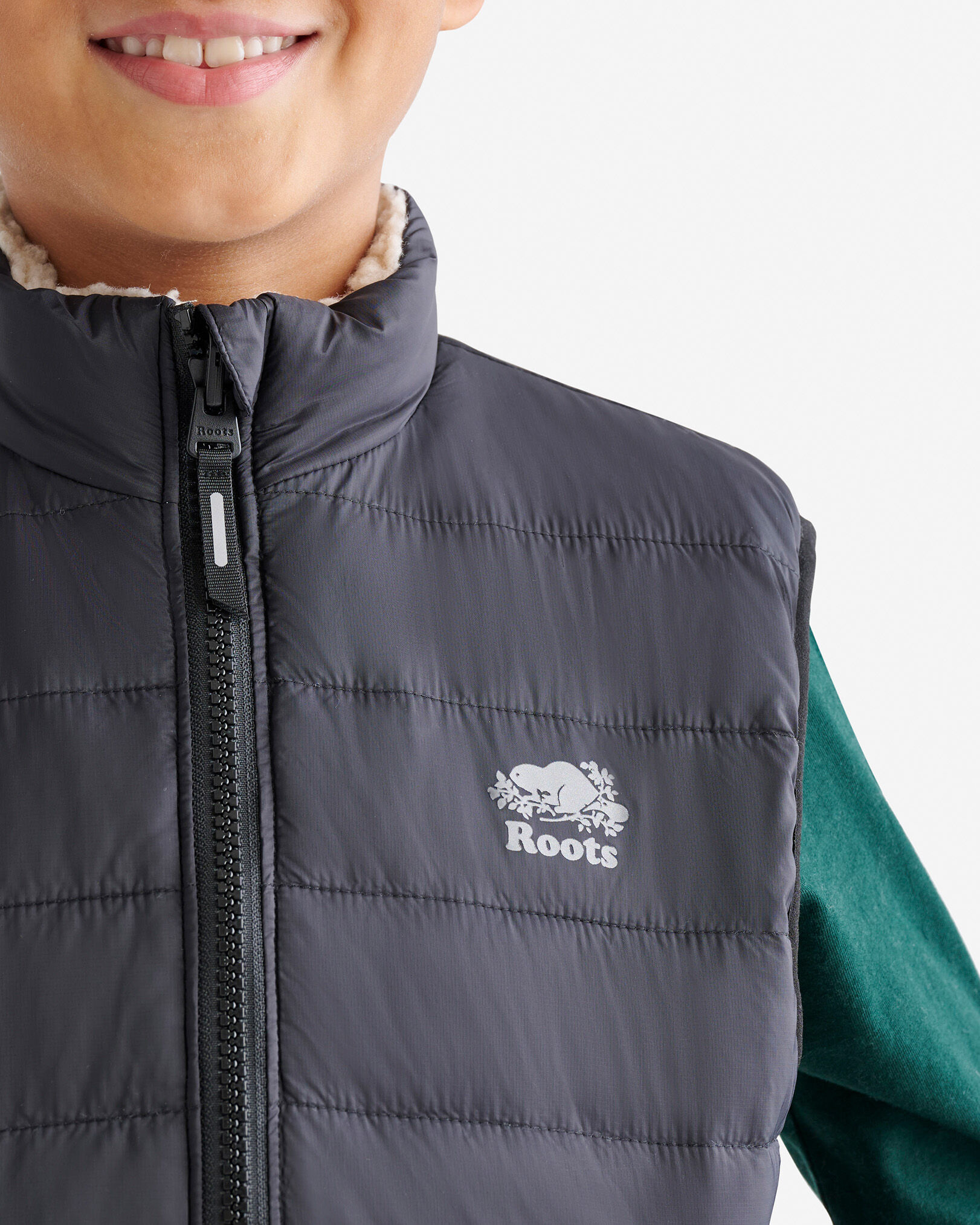 Kids puffer vest nz top