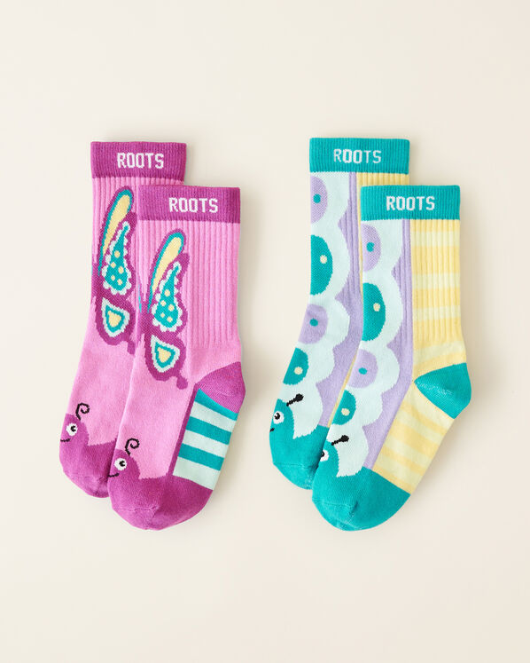 2 paires de chaussettes Bestiole étincelante pour enfants 