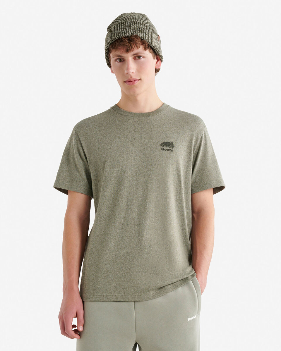 T-shirt poivr&eacute; en coton bio pour hommes