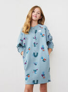 Girls Cozy Henley Dress