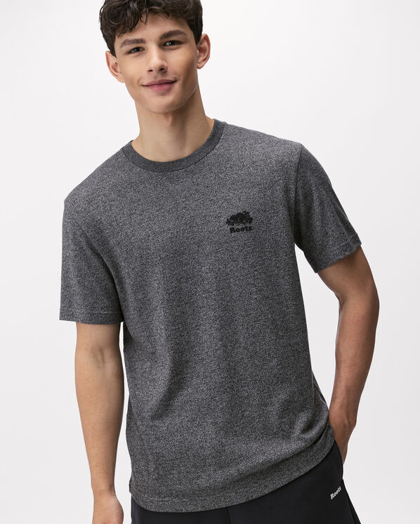 T-shirt poivr&eacute; en coton bio pour hommes