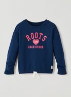 Toddler Girls Love Cozy Ruched Crew Sweatshirt