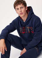 Plaid Applique Hoodie