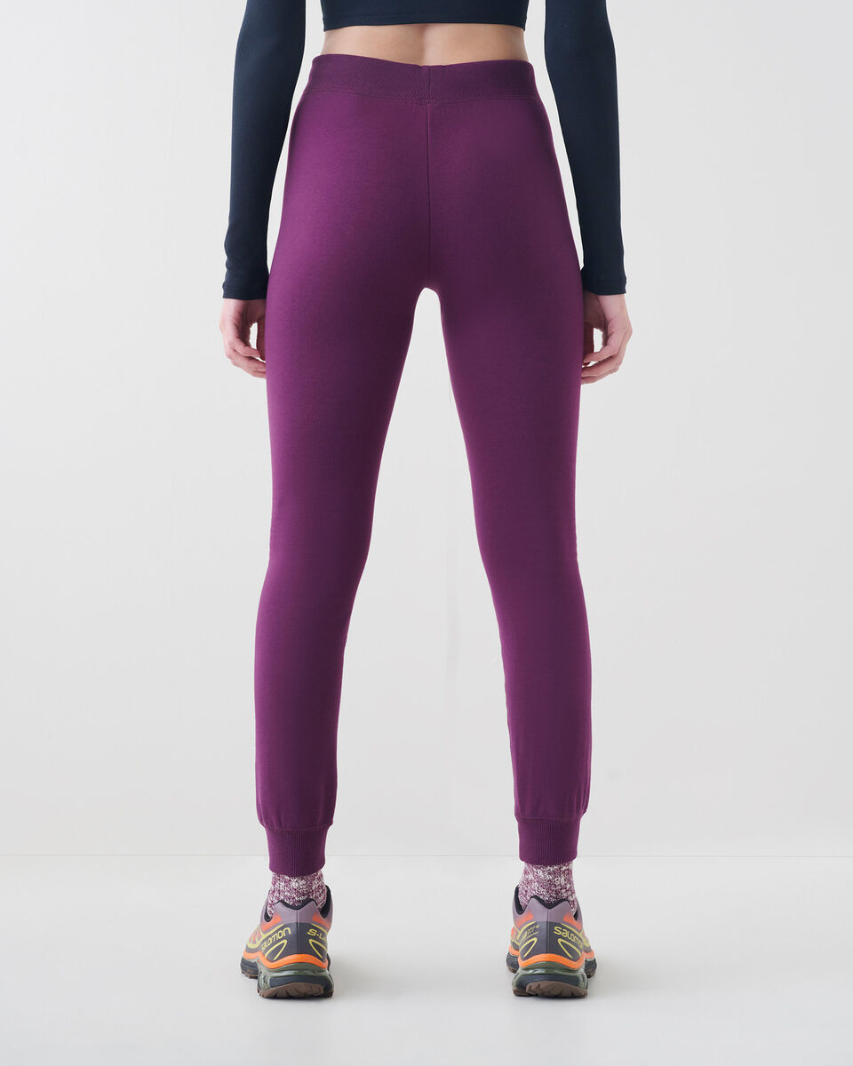 Legging douillet à cheville côtelée en coton bio Cooper