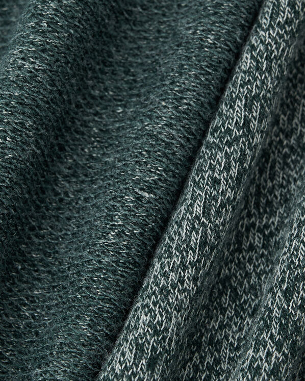 Chandail original &agrave; capuchon et glissi&egrave;re en jersey bouclette de coton bio pour tout-petits