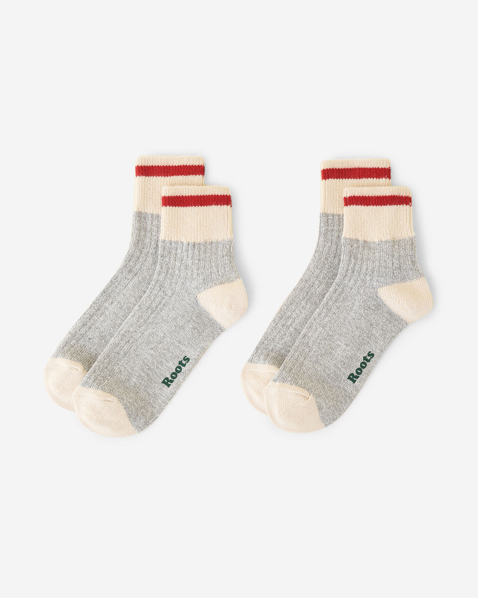 Adult Cotton Cabin Ankle Sock 2 Pack