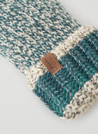 Womens Chunky Striped Mitten