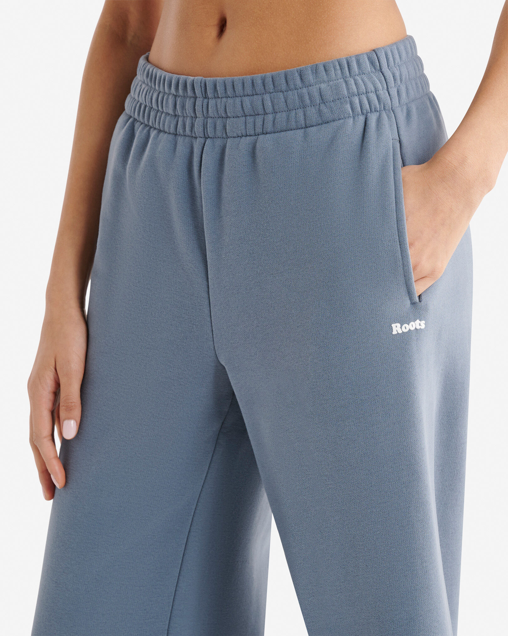 Pantalon estival à jambe large en molleton Nuage