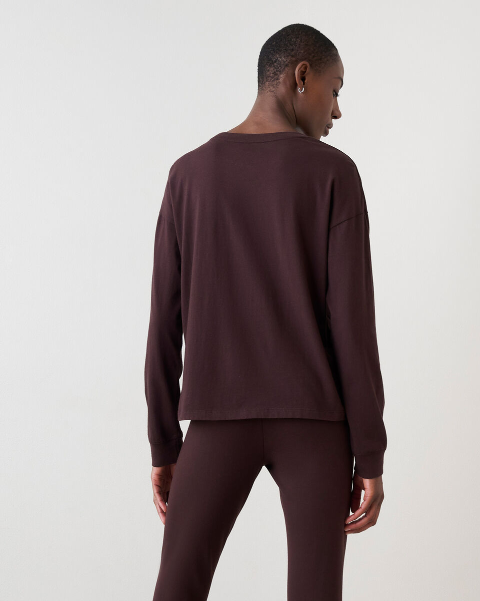 T-shirt à manches longues Cooper le castor en coton bio pour femme