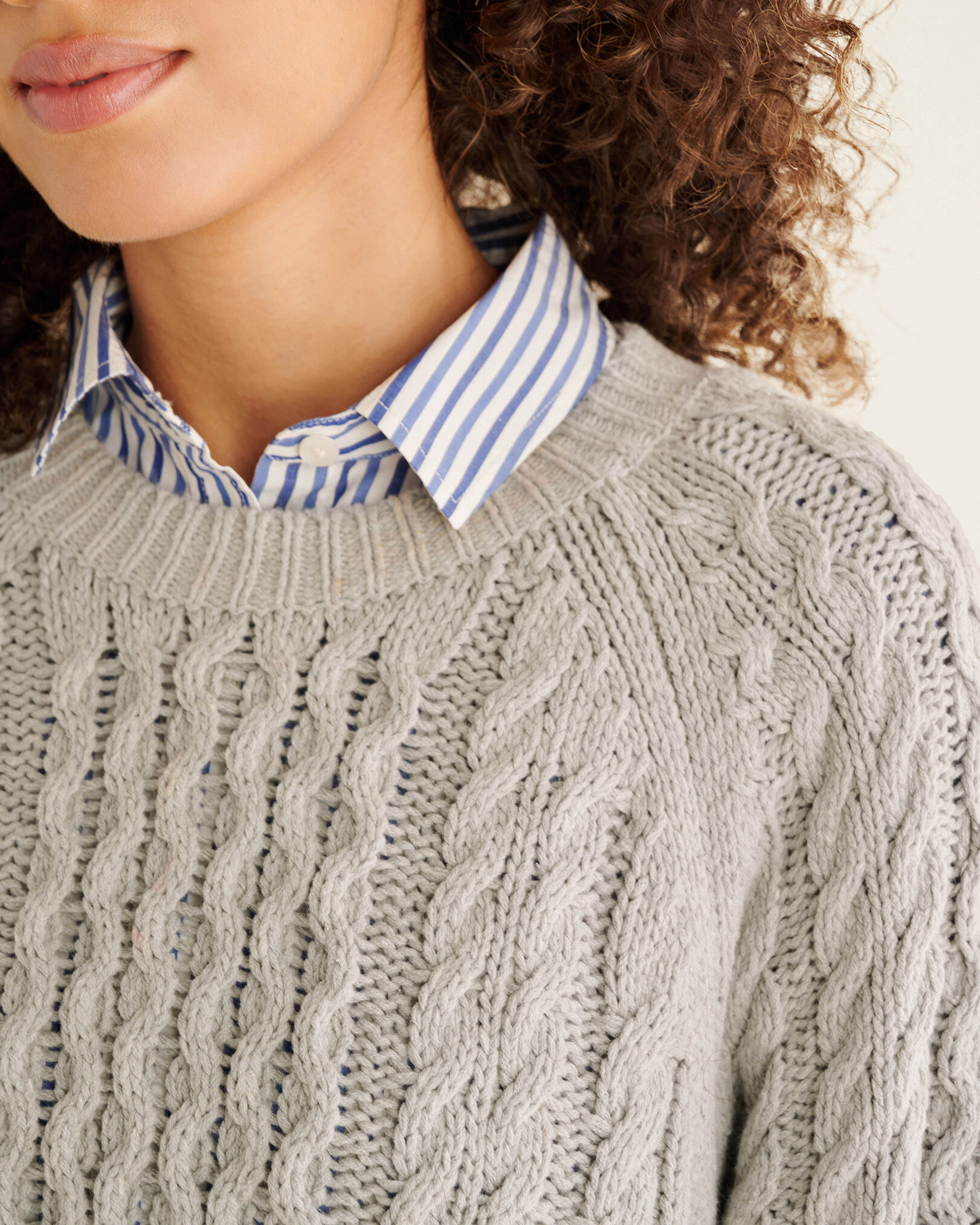 Cable Sweater Sweaters and Cardigans Roots