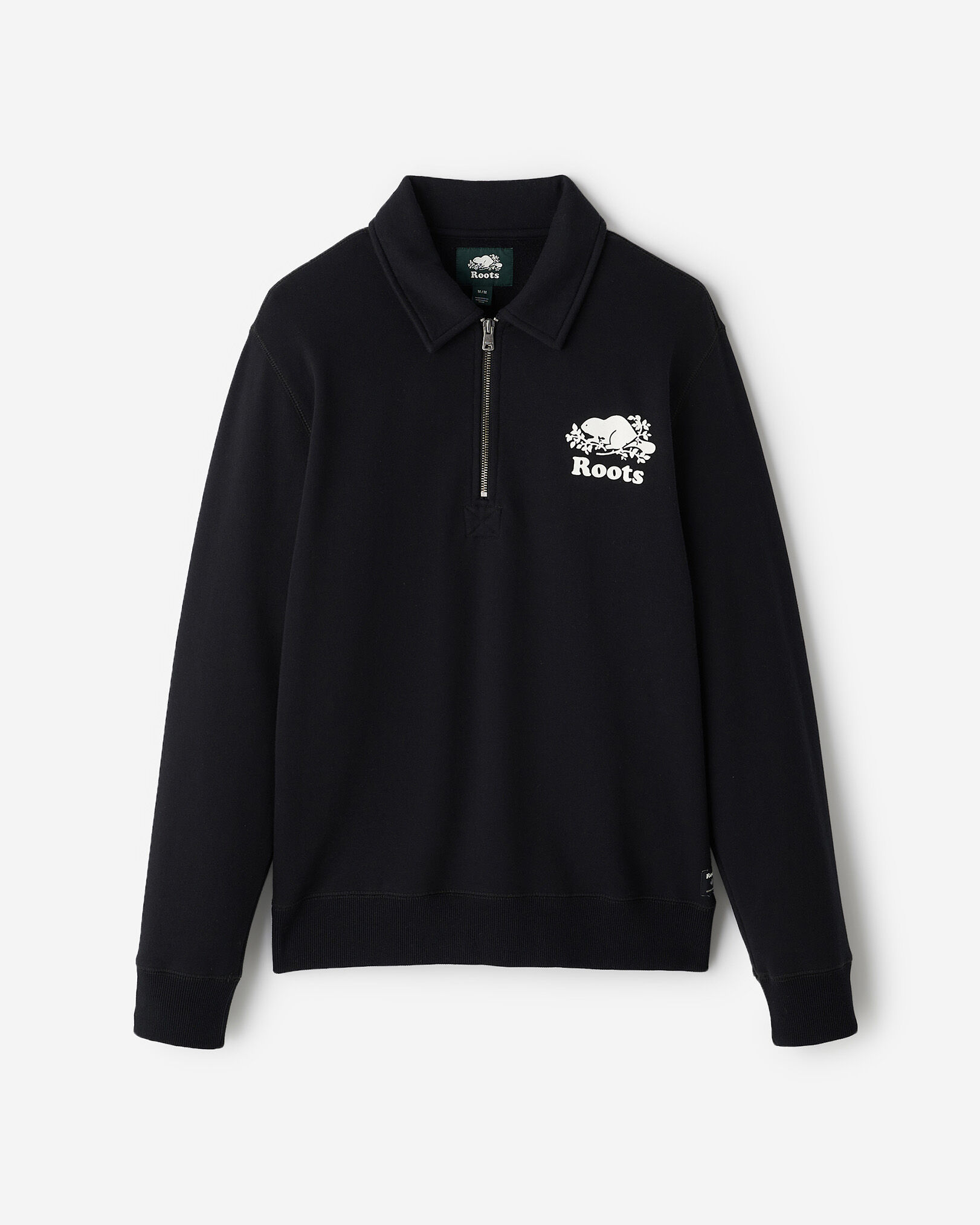 Half zip roots sweater on sale