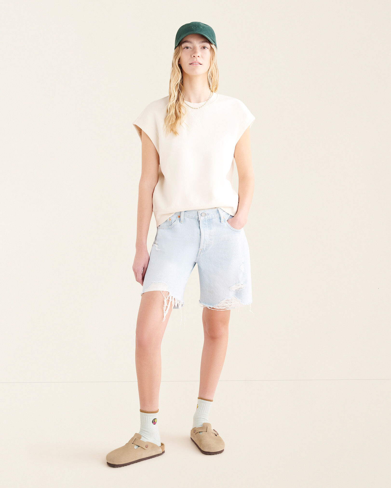 Free people 2025 levis shorts