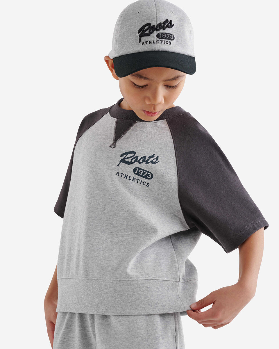 Kids Warm-Up Cut Off Crew Sweatshirt