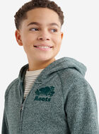 Chandail original &agrave; capuchon et glissi&egrave;re en jersey bouclette de coton bio pour enfants