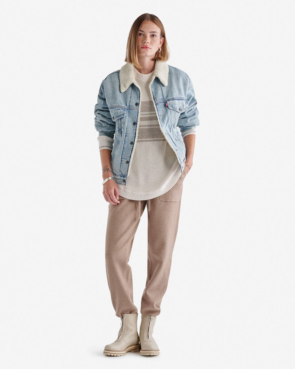 Cabin Stripe Shaker Crew Sweater