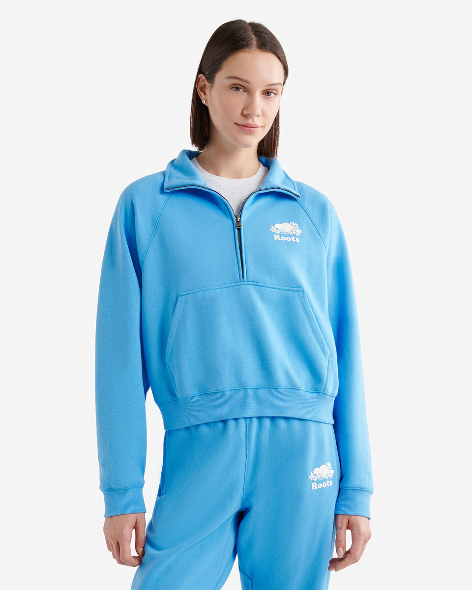 Chandail à demi-glissière en coton bio Cooper 