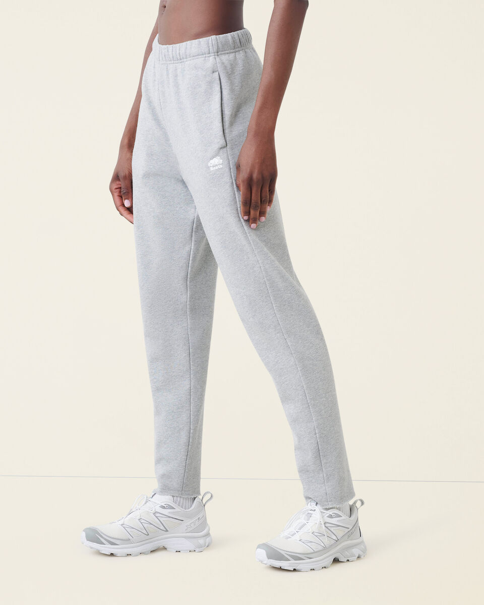Pantalon ajusté à taille haute en molleton de coton bio Cooper