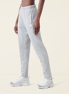 Pantalon ajusté à taille haute en molleton de coton bio Cooper