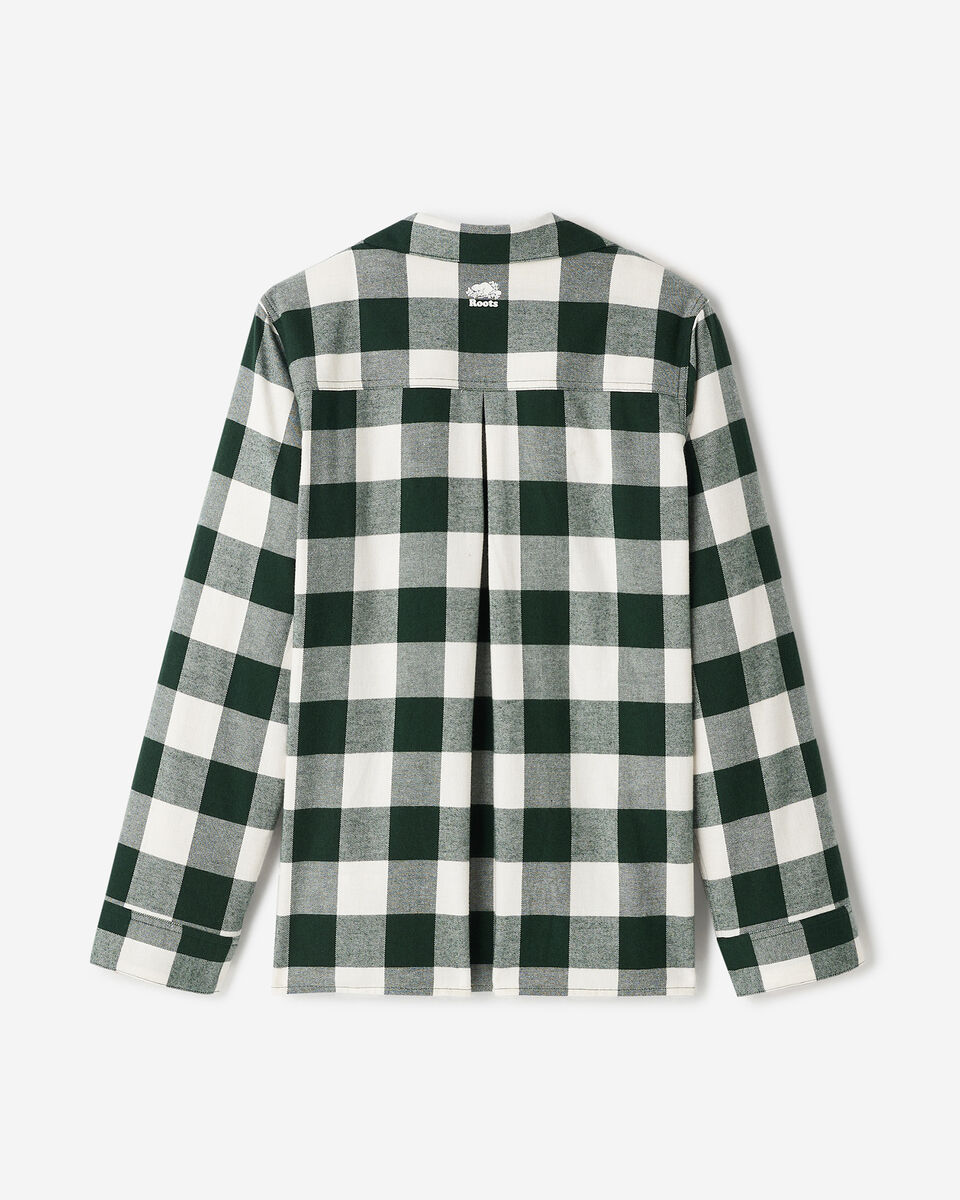 Chemise de pyjama &agrave; carreaux pour femme
