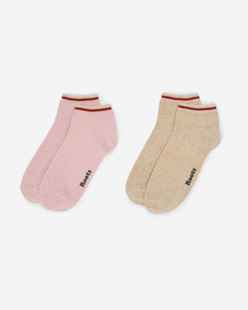 Adult Cotton Cabin Ped Sock 2 Pack