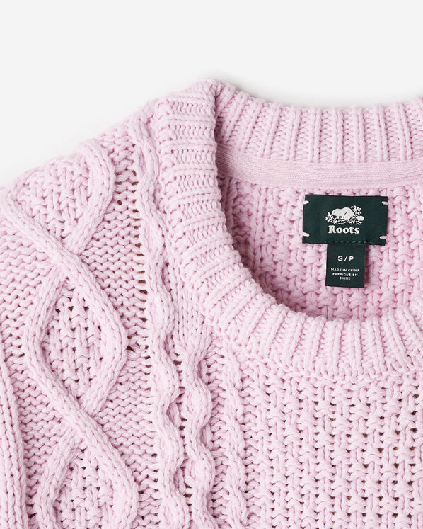 Cable Knit Crew Sweater