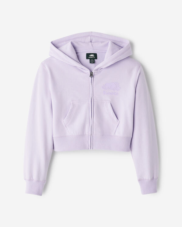 Girls Organic Cooper Shrunken Zip Hoodie