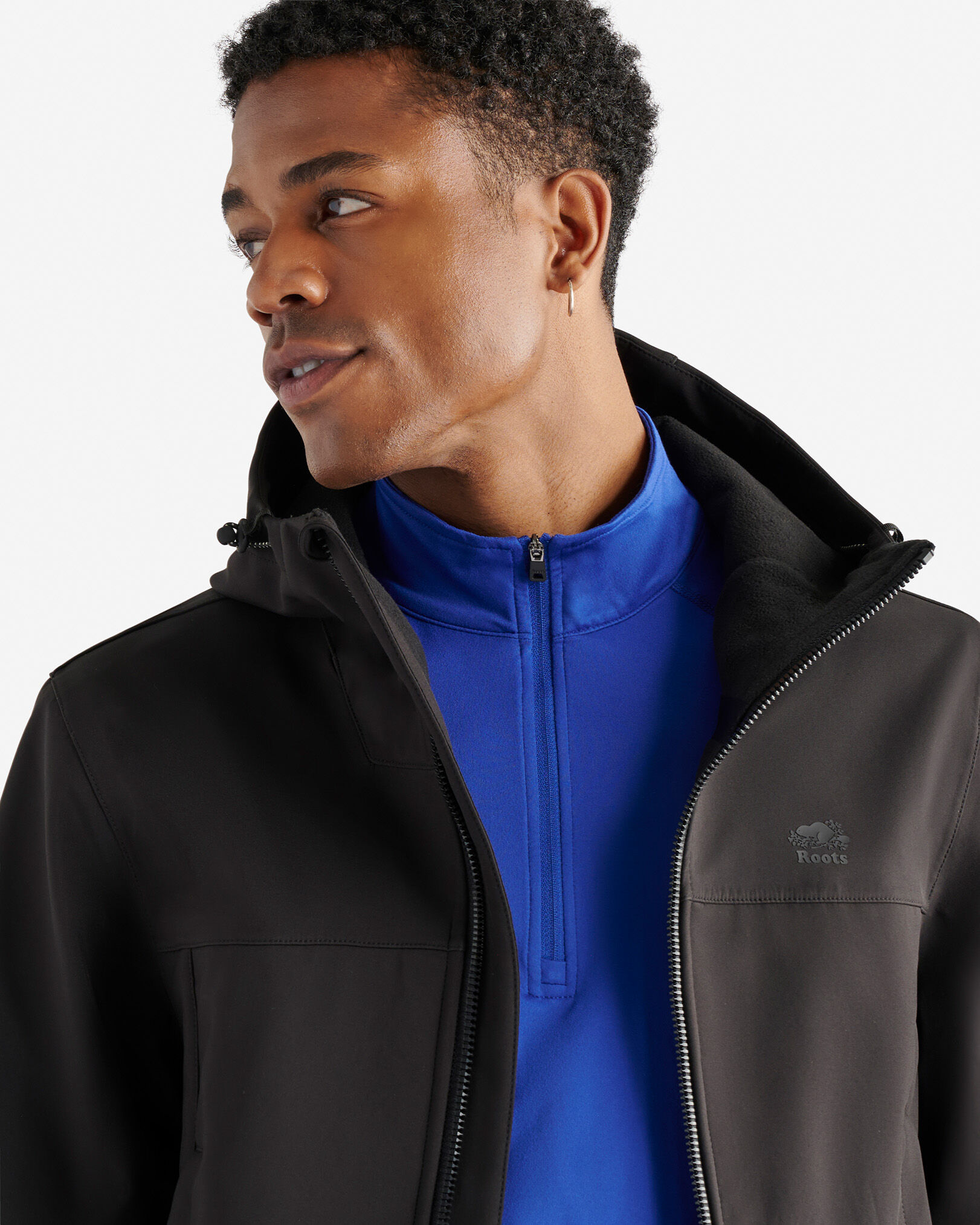 Hoodie softshell top