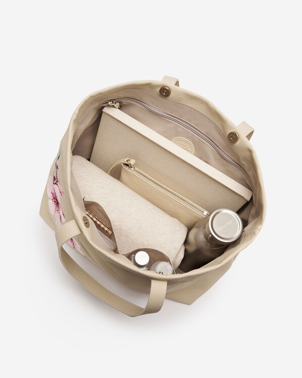 Floral Carryall Tote Cloud