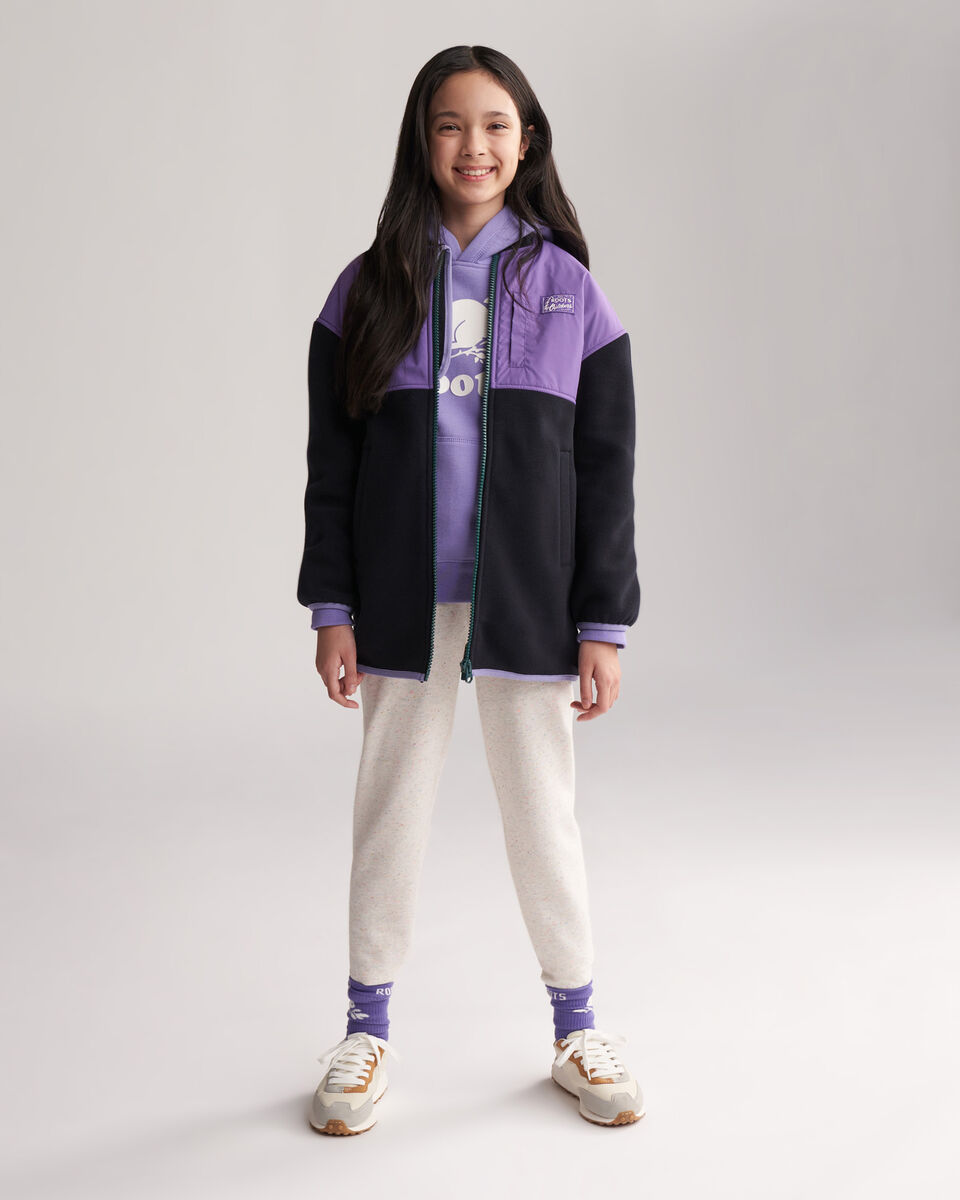 Girls Polartec Long Jacket, Outerwear