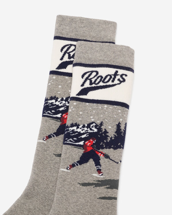 Adult Hockey Intarsia Sock