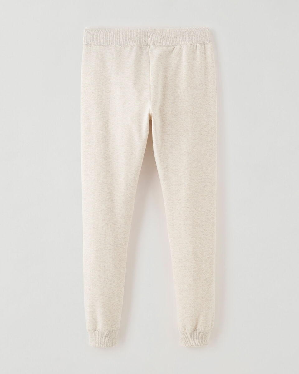 Legging douillet à cheville côtelée en coton bio Cooper