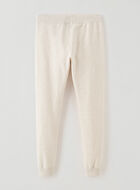 Legging douillet à cheville côtelée en coton bio Cooper