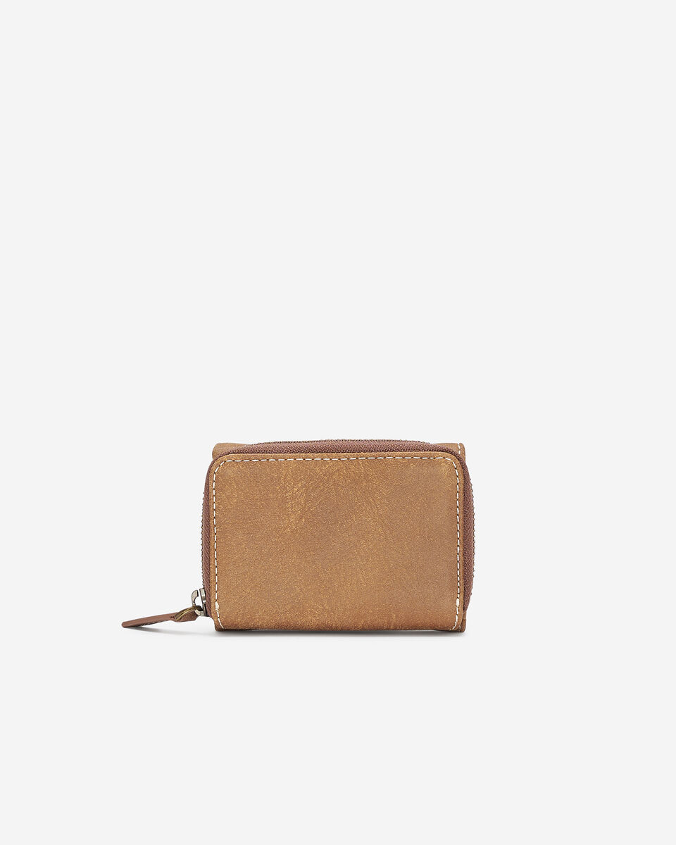 Petite Pochette Trois Comp en cuir Tribe
