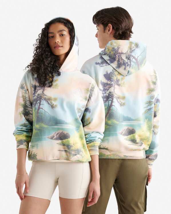 Beaver Canoe Landscape Hoodie