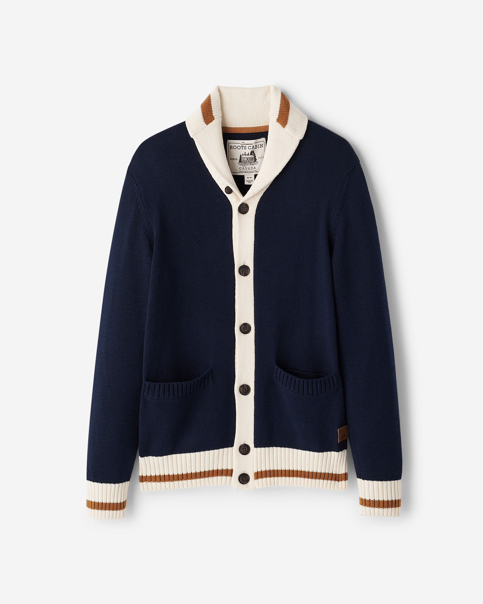 Roots cardigan mens top