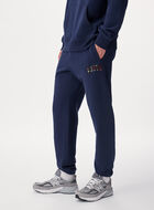 Pantalon molletonn&eacute; &agrave; appliqu&eacute; &agrave; carreaux