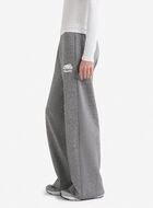 Pantalon &agrave; jambe large en molleton de coton bio Cooper