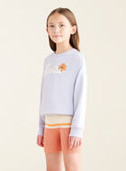 Kids Floral Crew Sweatshirt