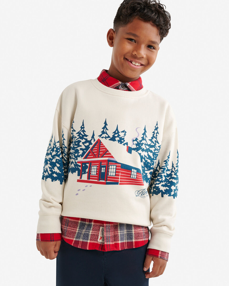 Kids Cabin Landscape Crew Sweatshirt