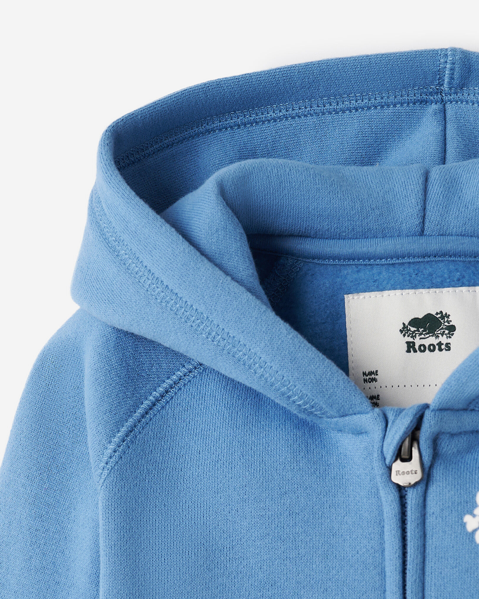 Chandail original à capuchon et glissière en coton bio pour bébés